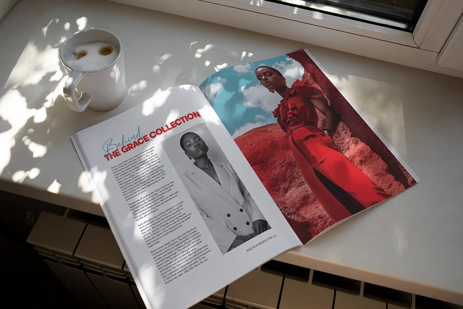 Voici Elle newsletter design